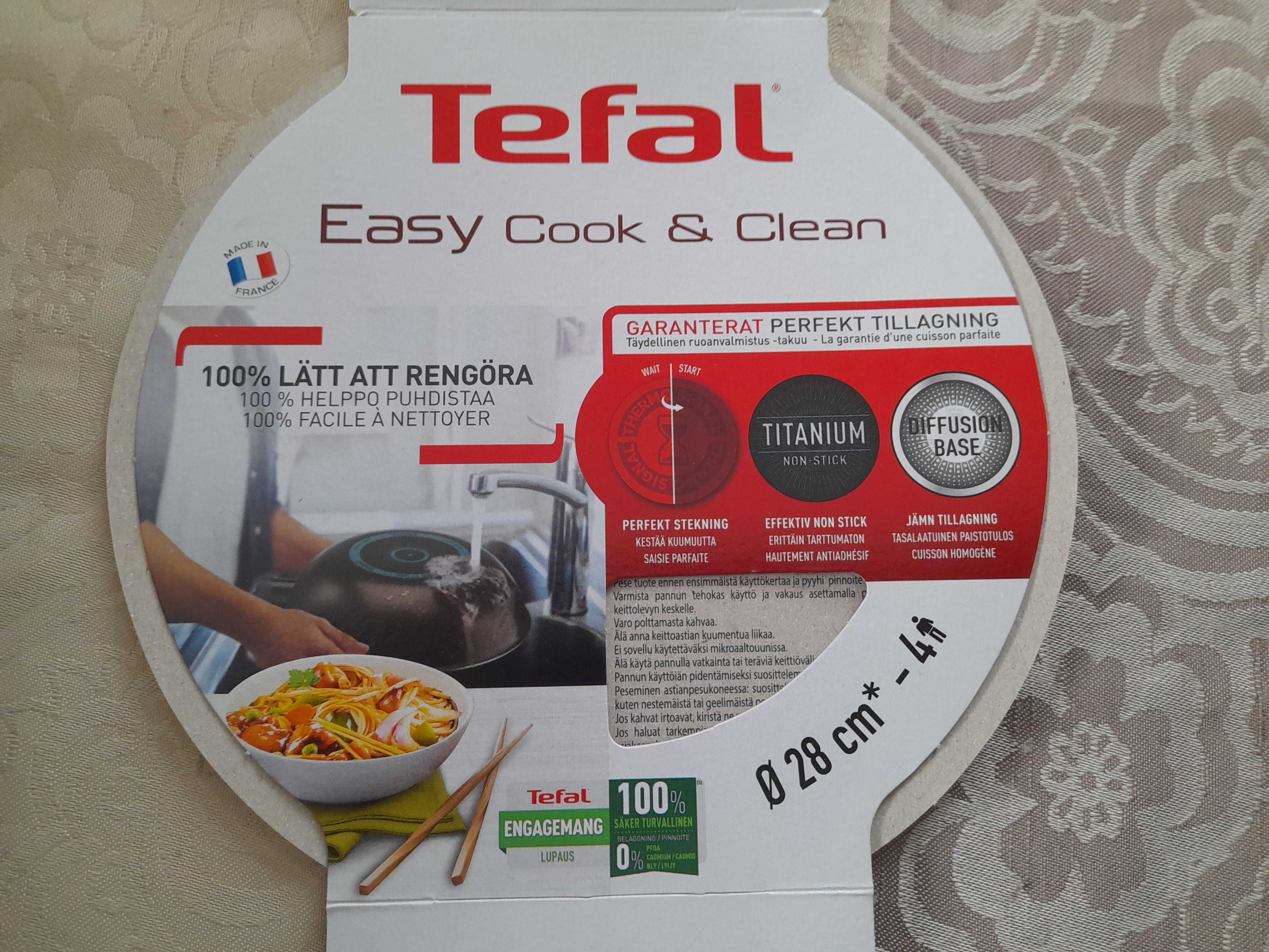 Tefal B55519 Patelnia Wok Easy Cook and Clean 28 cm