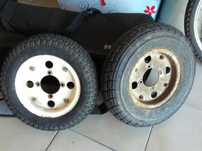 JANTES originais E PNEUS, DA HONDA Z50 K2 MINI TRAIL. Modelo de 1971.