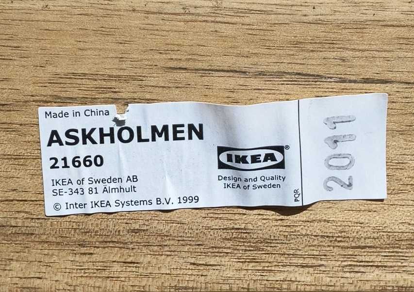 Komplet ogrodowy/balkonowy  IKEA Stolik ASKHOLMEN + dwa krzesła TÄRNÖ