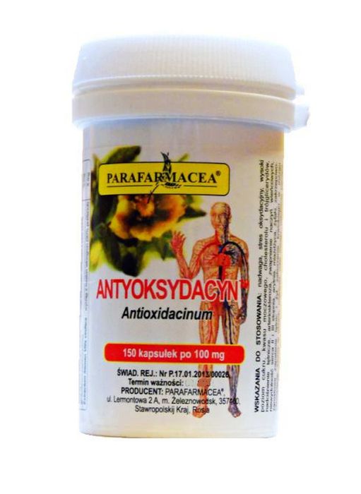 Antyoksydacyn Parafarmacea antyoksydant 150 kapsułek ziołowych