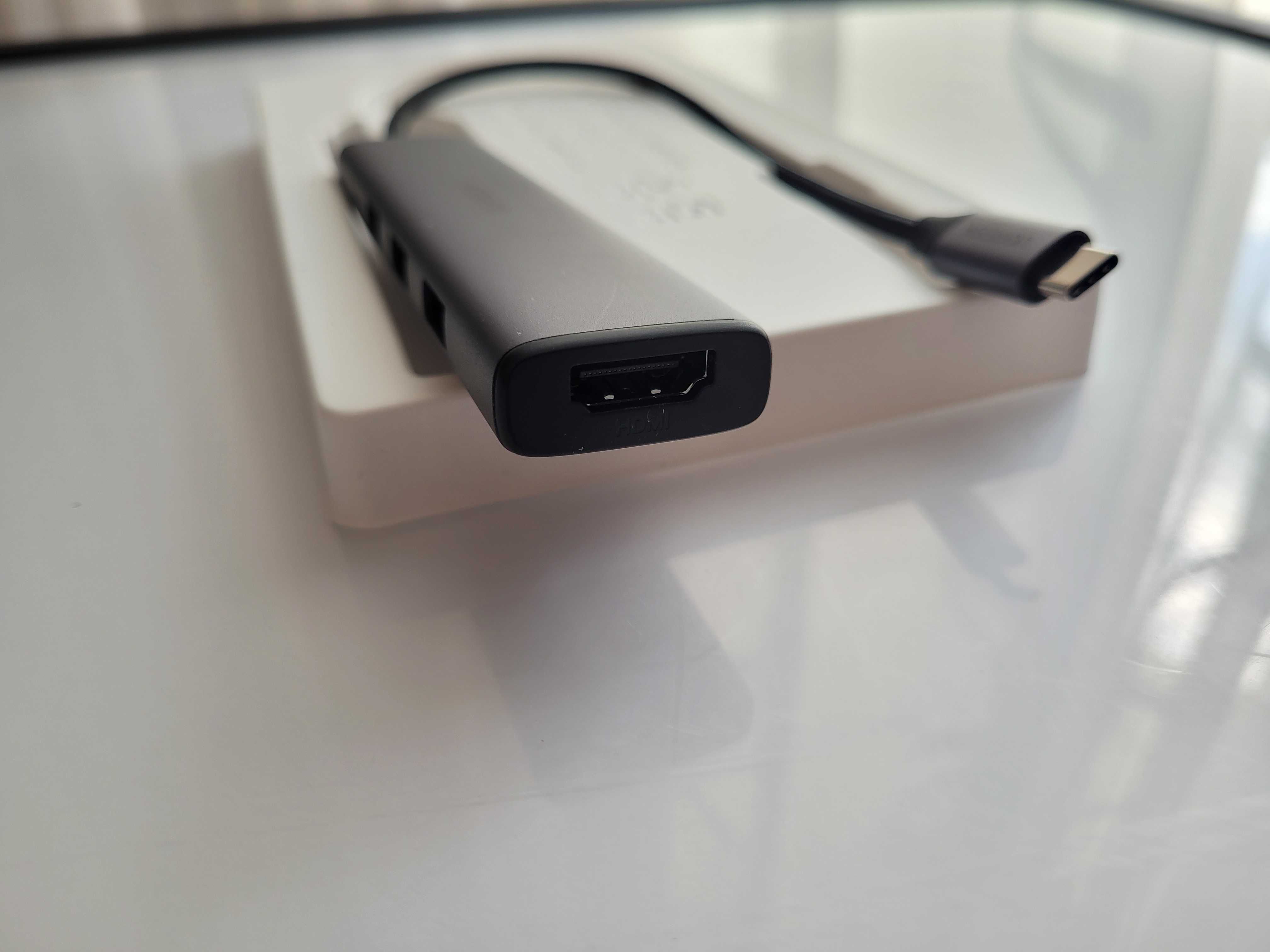 Adapter HUB UGREEN CM478 USB-C do HDMI, USB-A 3.0, 2x USB-A 2.0, PD