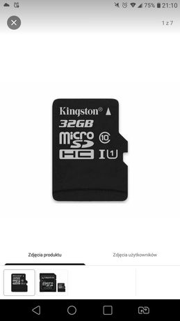 Kingston 32GB microSDHC Canvas Select 80MB/s C10 UHS-I  mam też 64 gig