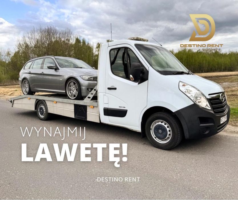 Wypożycz i jedź laweta autolaweta wynajem kat. B Opel Movano