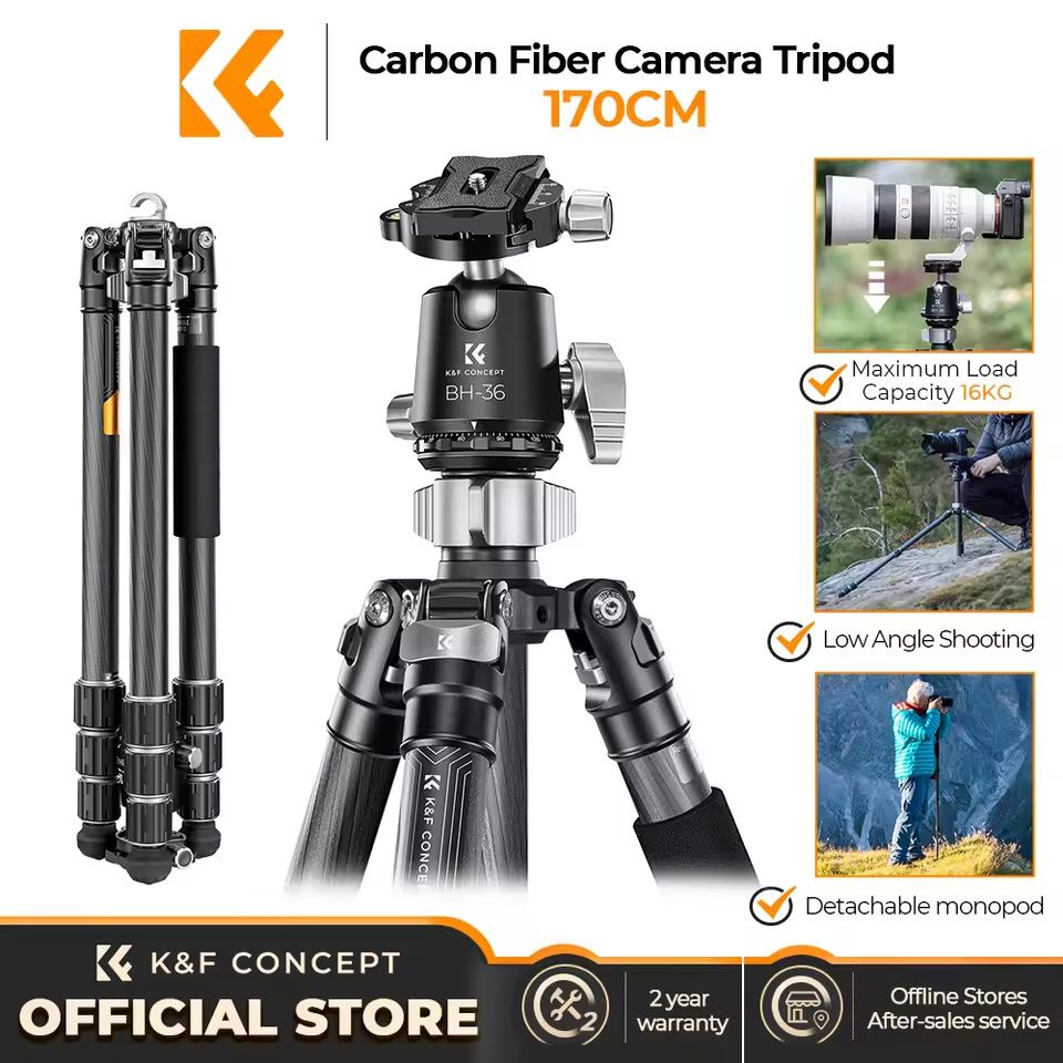 Tripé K&F + Head | NOVO
+
Head BH-36