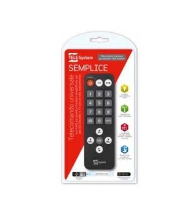 TELE System Semplice Pilot Uniwersalny 2w1 do dekodera telewizora