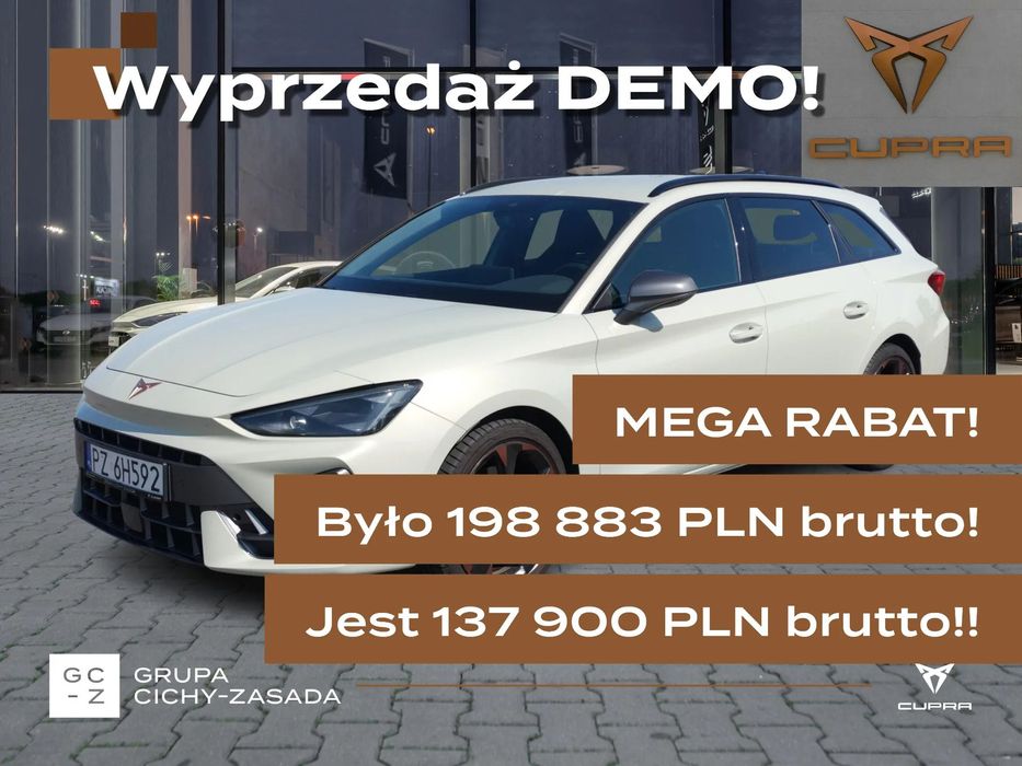 Cupra Leon 2.0 TDI 150 KM 7 - biegowa automatyczna - DSG, DEMO od ręki, RABAT!