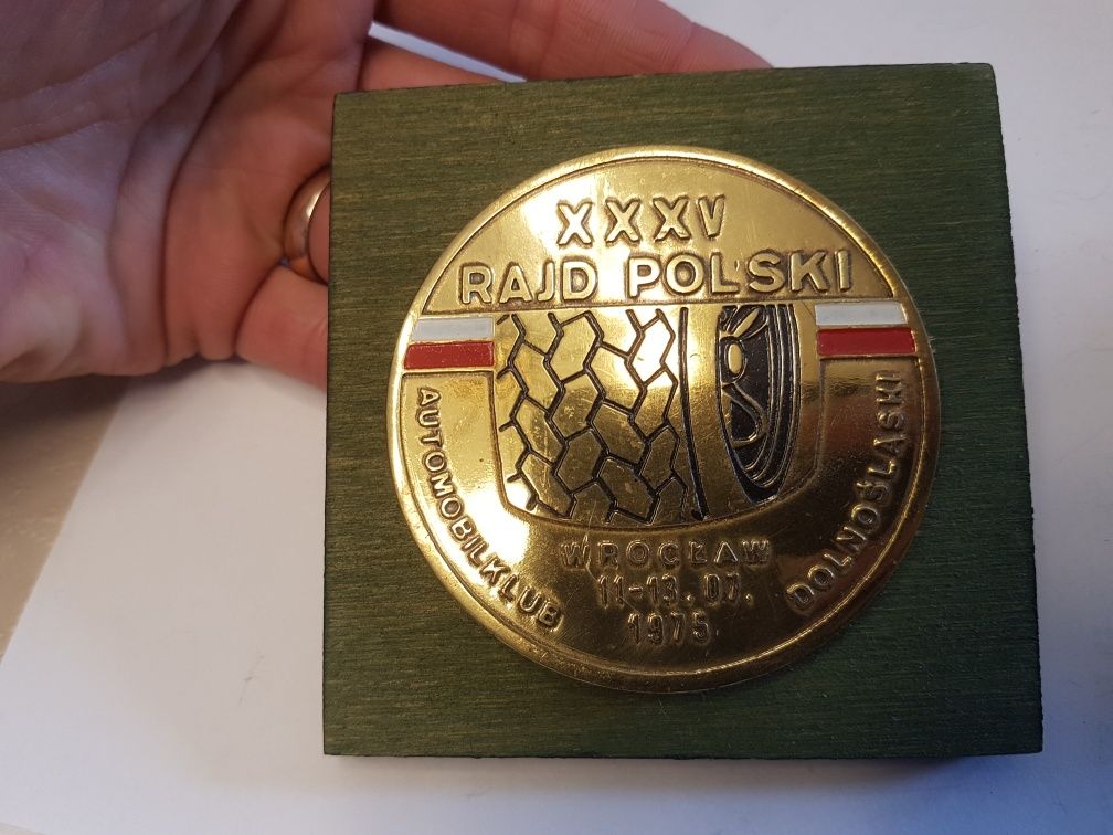 Automobil Krakow,Rajd Wroclaw 1975 medal