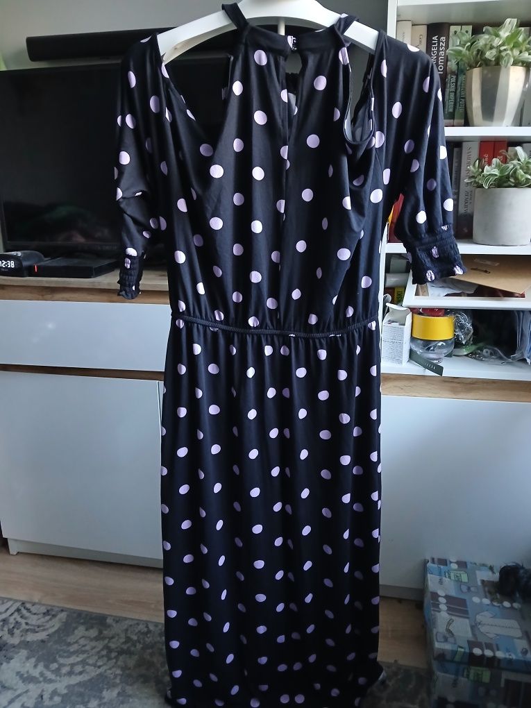 Śliczna sukienka w grochy Simply be rozmiar 44