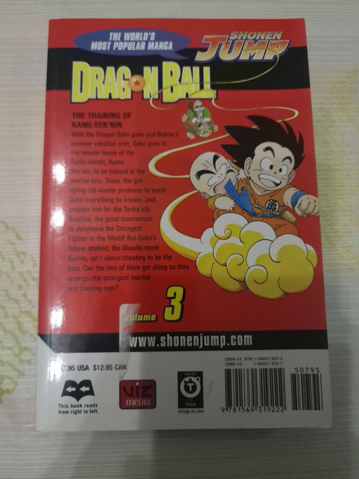 Mangás Dragon Ball Volume 3 da Shonen Jump Manga