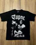 T-shirt koszulka z nadrukiem czarna Tupac 2PAC