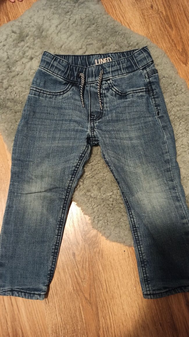 Podwójne spodnie dżinsowe 98 cm