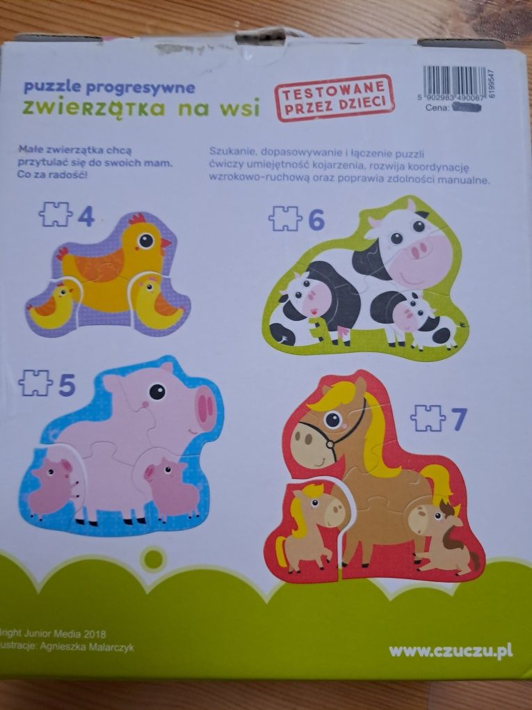 Puzzle,  karty edukacyjne