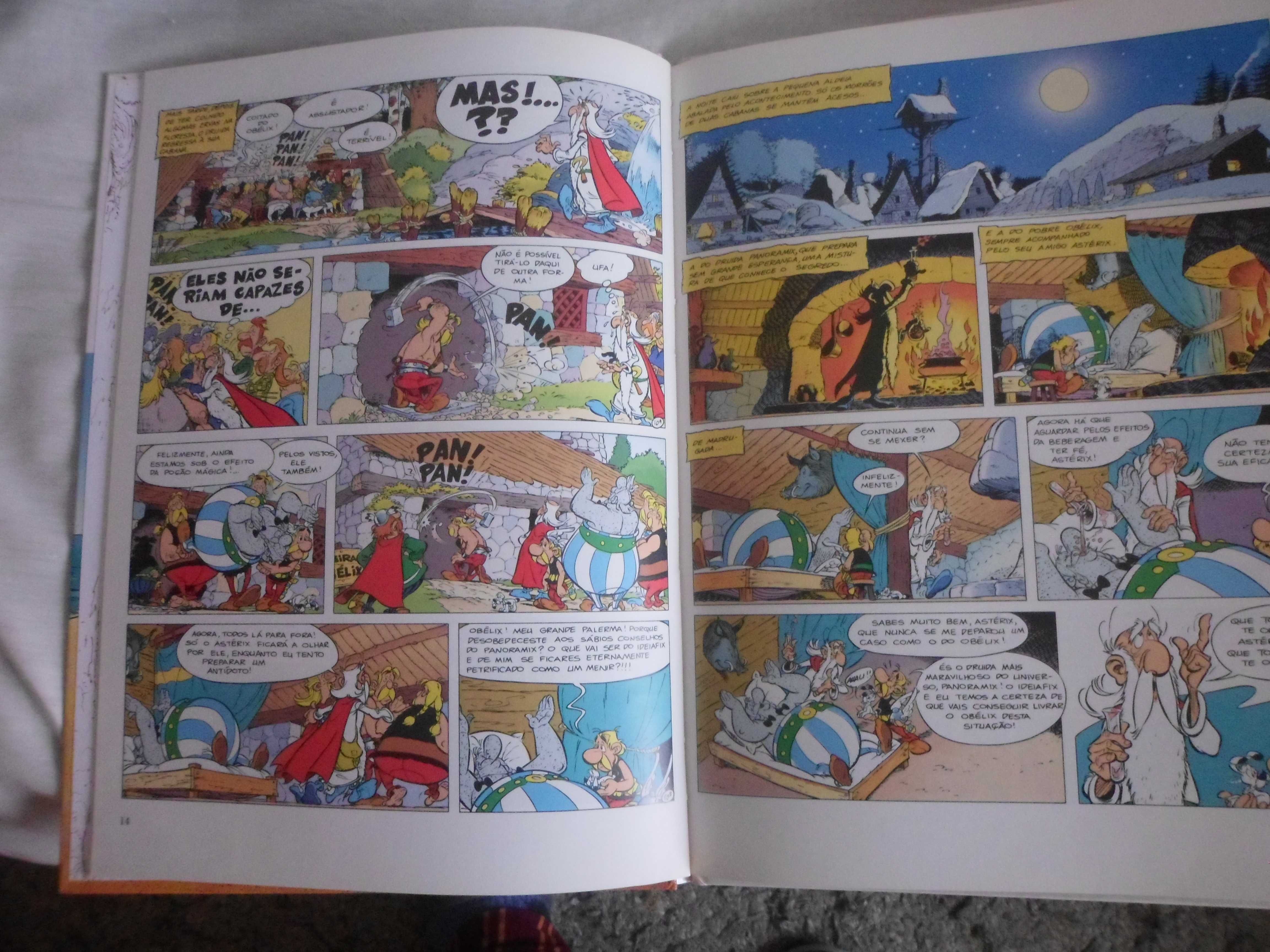 o livro do astérix com o titulo o pesadelo de obélix