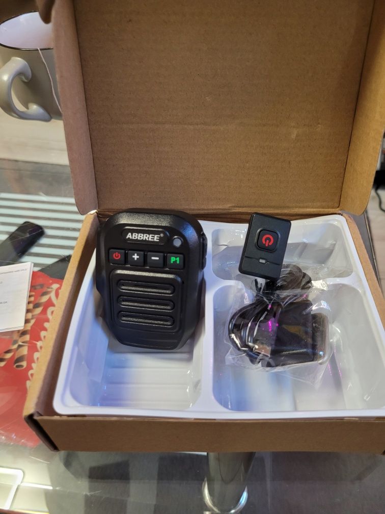 Mikrofon bluetooth mikrofonoglosnik Abbree baofeng quansheng trx zello