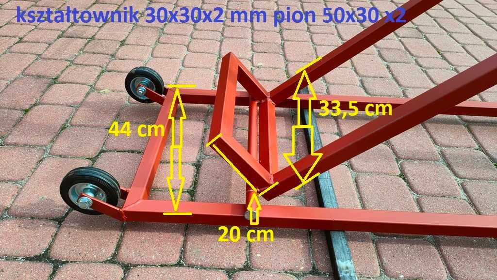 Podnośnik do  kłada traktorka kosiarki 350kg Stabilny