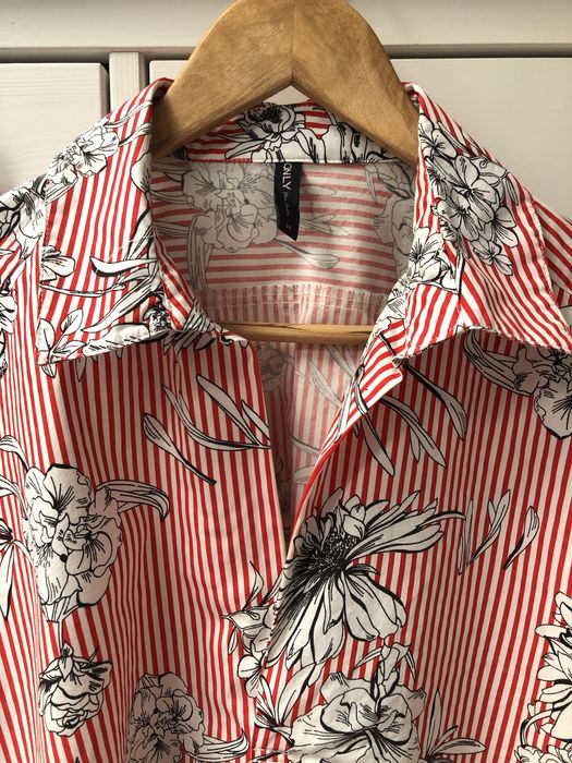 Koszula oversize Only casual M 38 luźna szeroka w paski