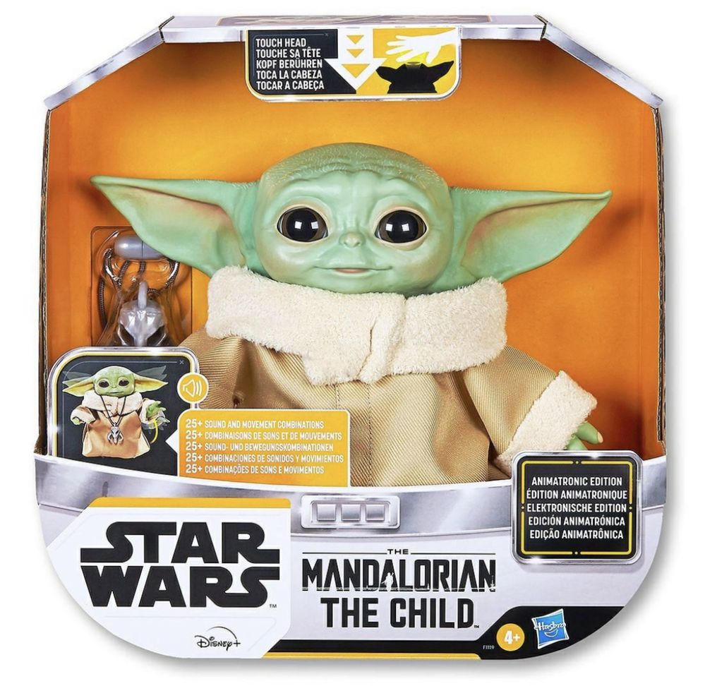 Star Wars-Baby Yoda Animatronic Hasbro - NOVO EM CAIXA - 25 cm
