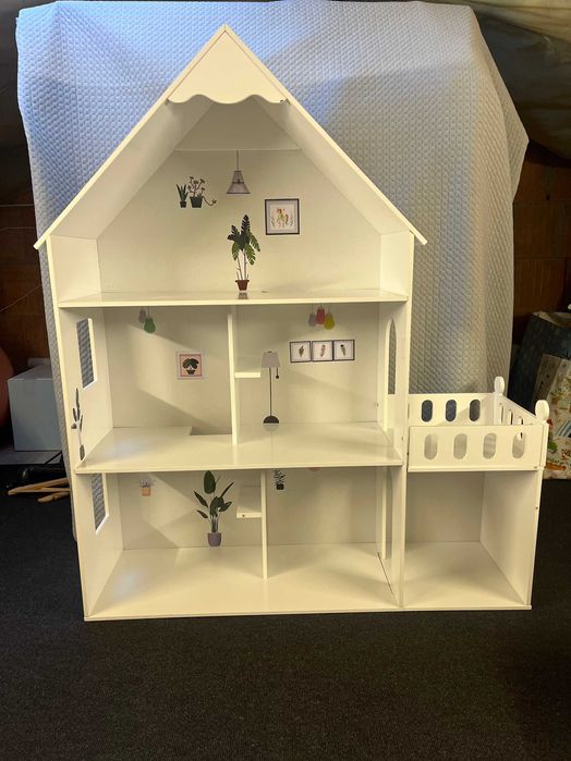 Domek dla lalek duży drewniany Barbie