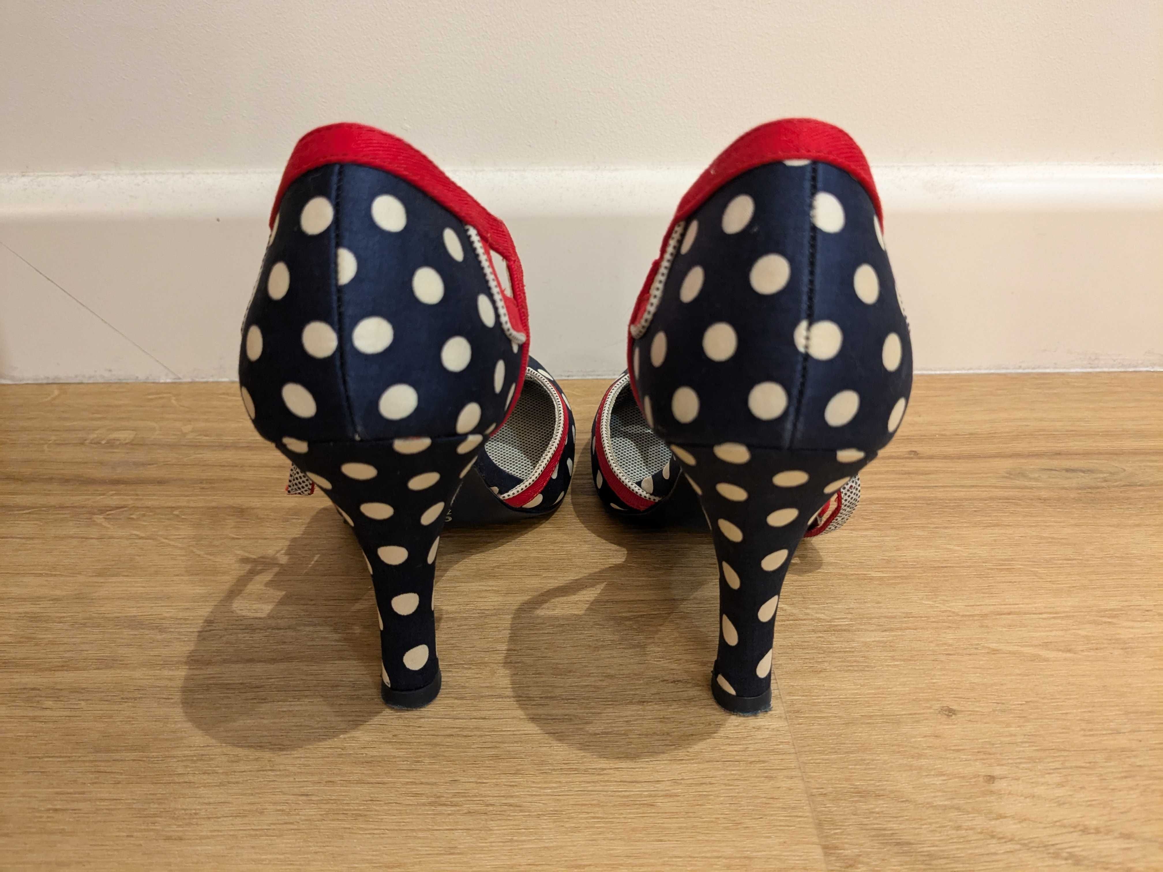buty ruby shoo grochy, obcasy, retro, vintage