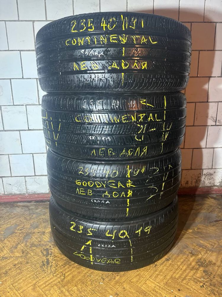 Літня резина (2)Continental+ (2) Goodyear 235/40R19