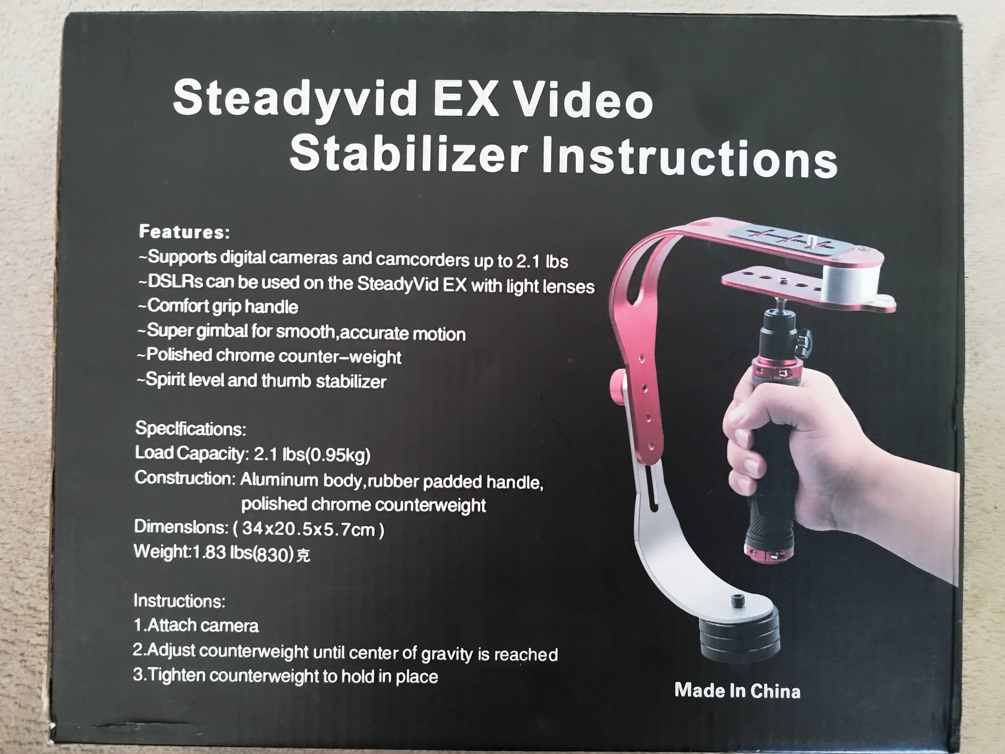 Stabilizator foto video Steadyvid EX Video