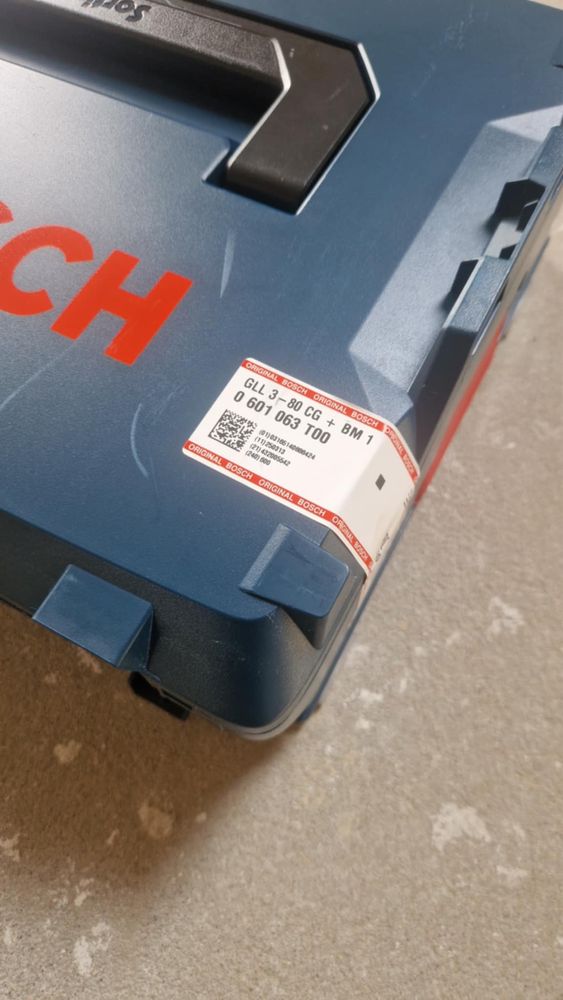 Laser krzyżowy Bosch GLL 3-80 CG + uchwyt BM1 + Odbiornik LR7