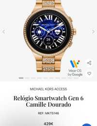 Relógio Michael kors smartwatch gen 6 Camille dourado