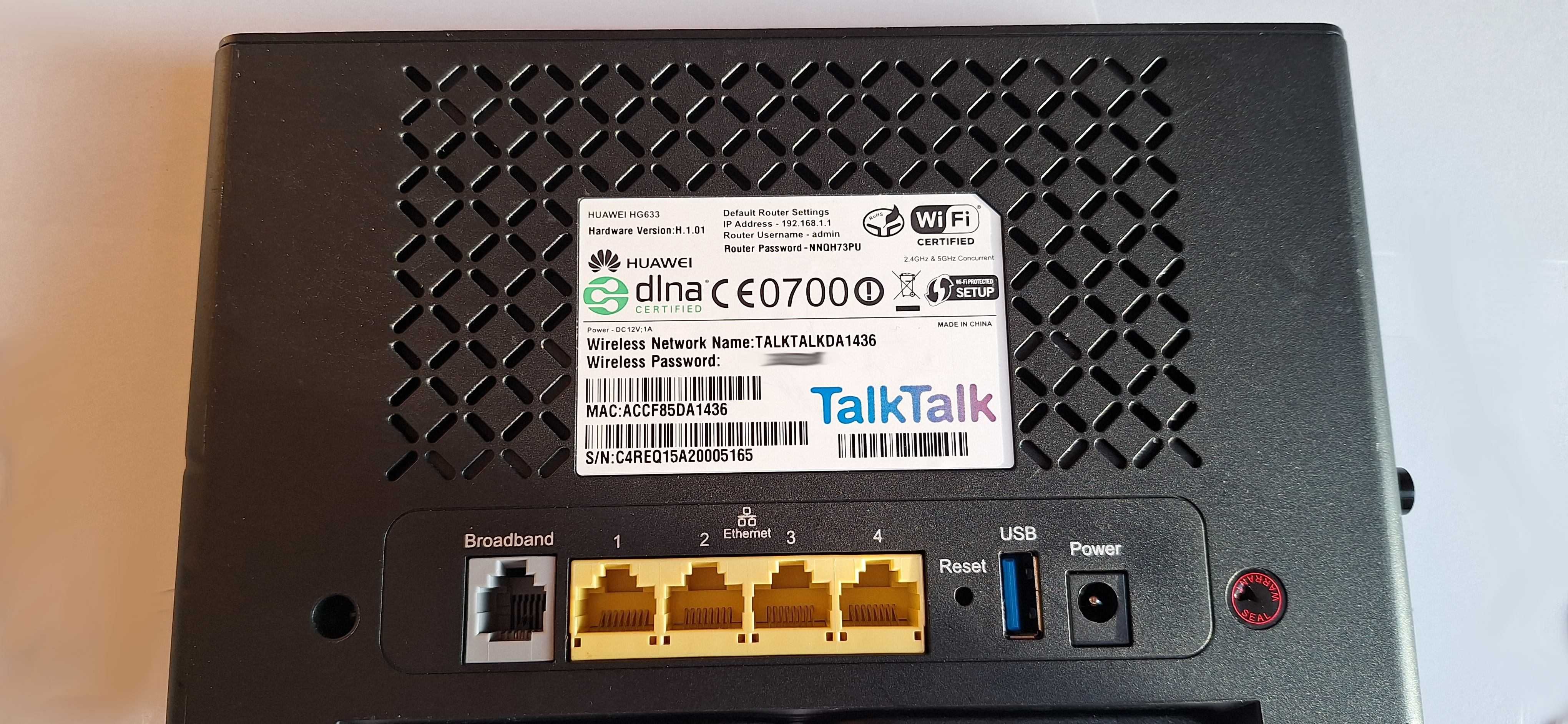 Router HUAWEI HG 633