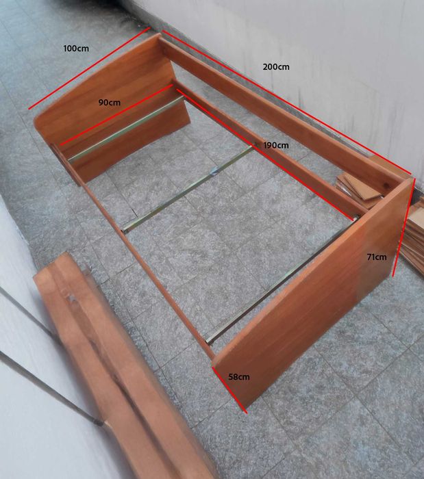 Vendo Estrutura de Cama solteiro 100x200cm