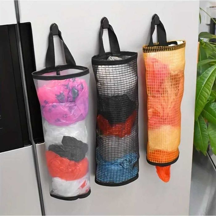 organizer na reklamówki siatki torba pojemnik 35 cm