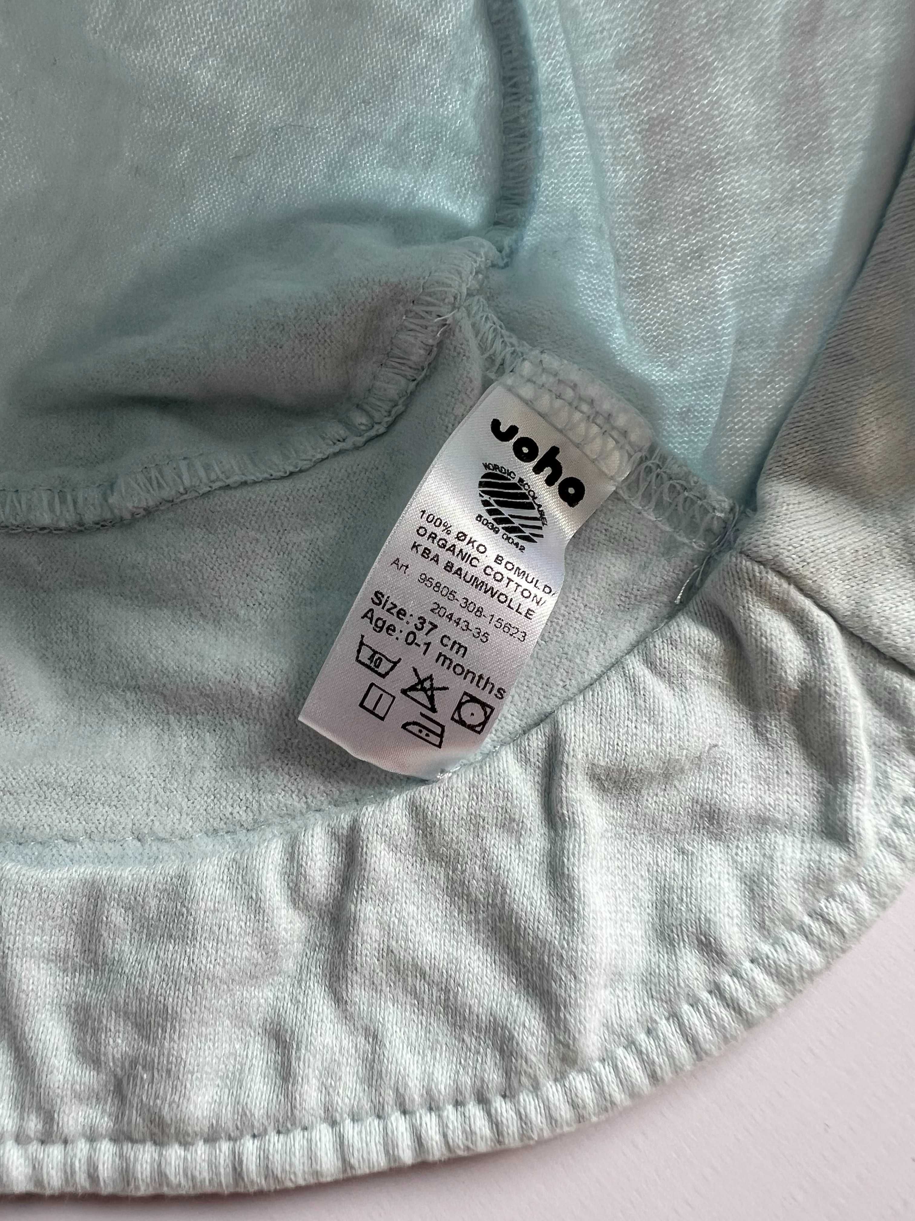 Joha kapelusik bucket hat kapelusz noworodek błękitny bawełna 37 cm