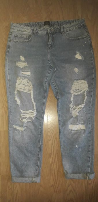 Spodnie dżinsy boyfrend L roz.40 mini L