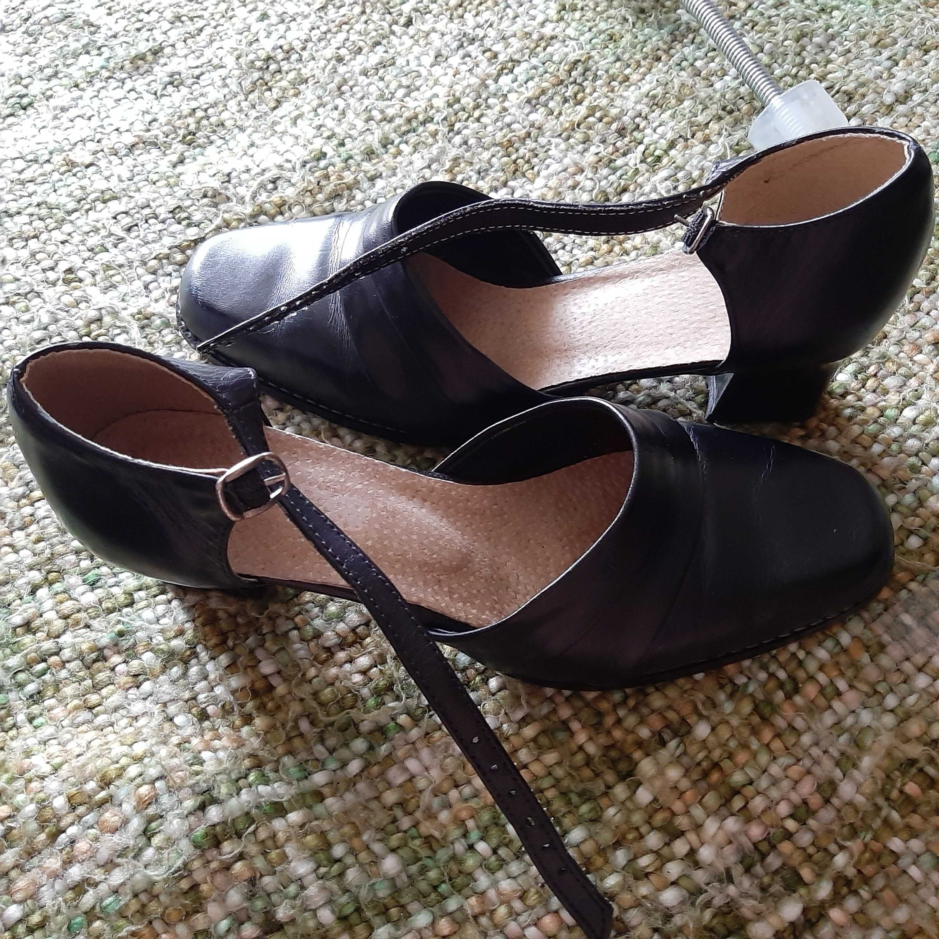 NOWE r. 40 sandały biznes eleganckie skóra naturalna
