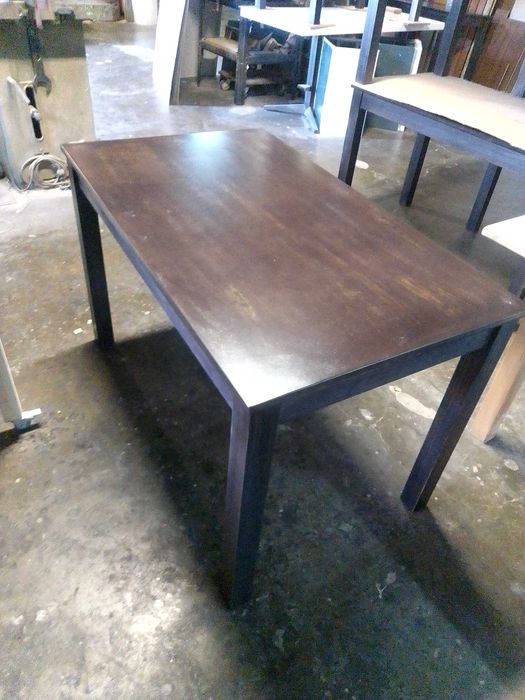 2 mesas em madeira tipo restaurante c/ 120x70x75