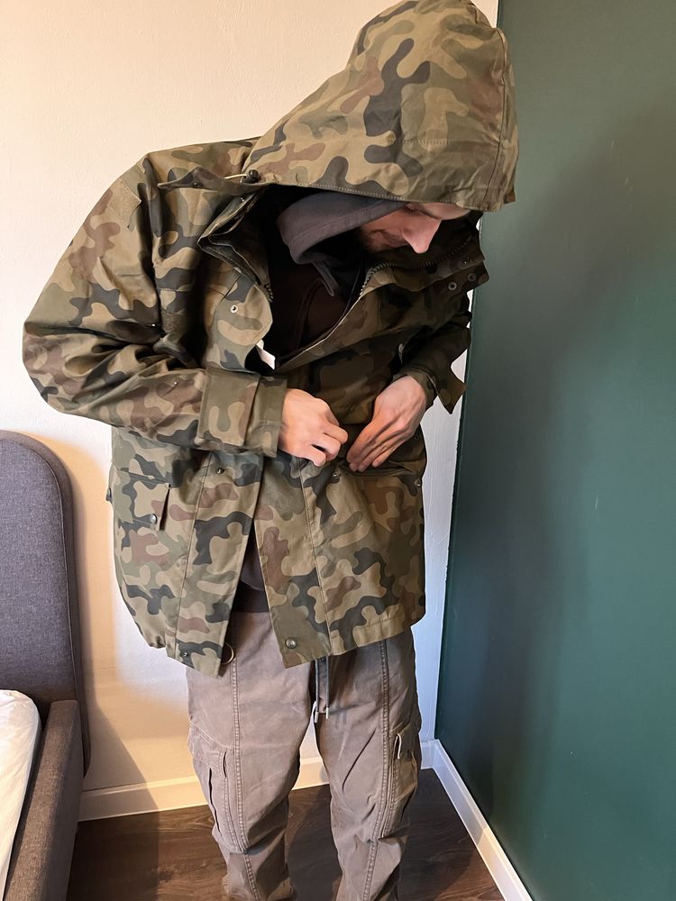 Kurtka wojskowa militarna rozm M Green Word wodoodporna z membrana