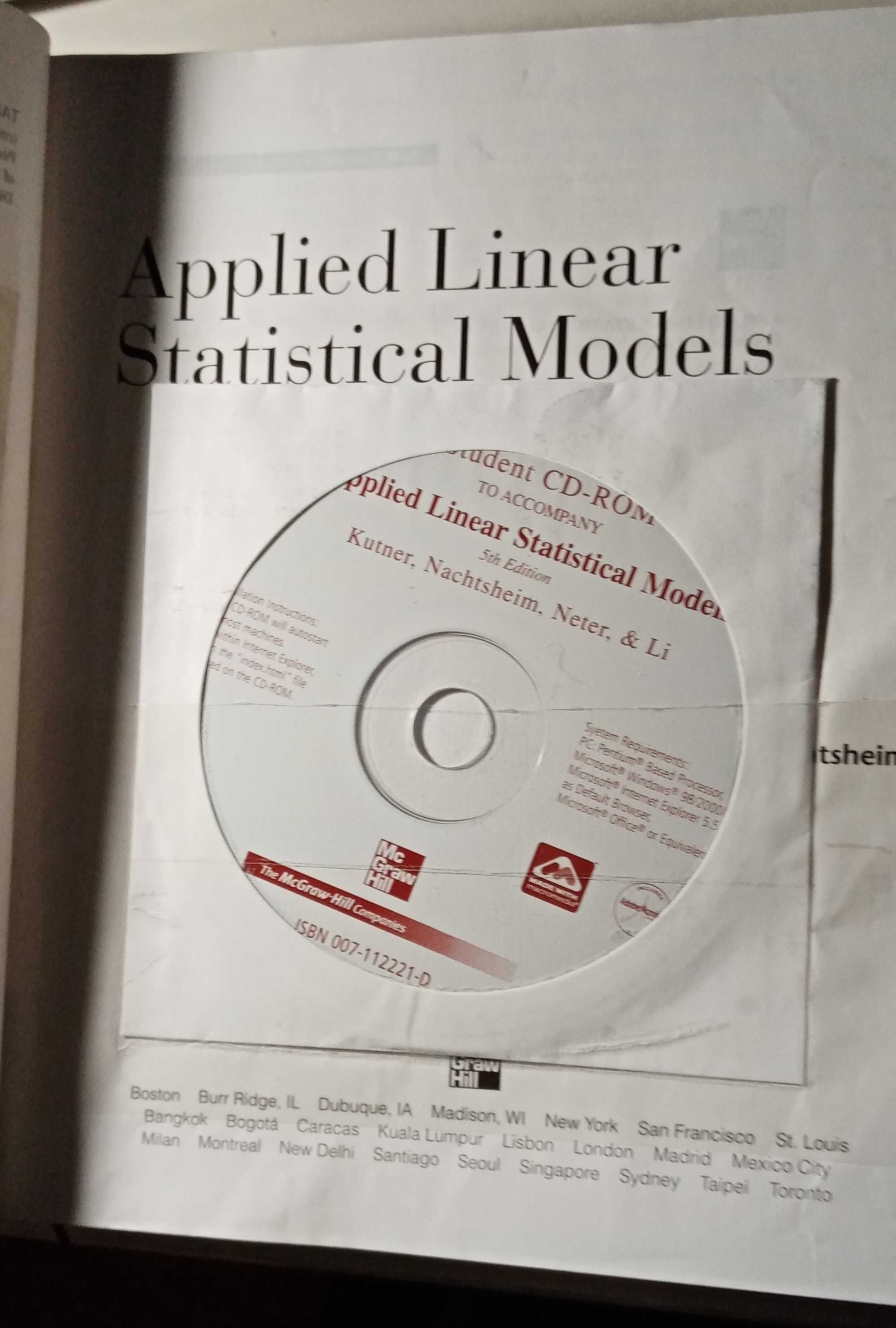 Applied Linear Statistical Models 5ed