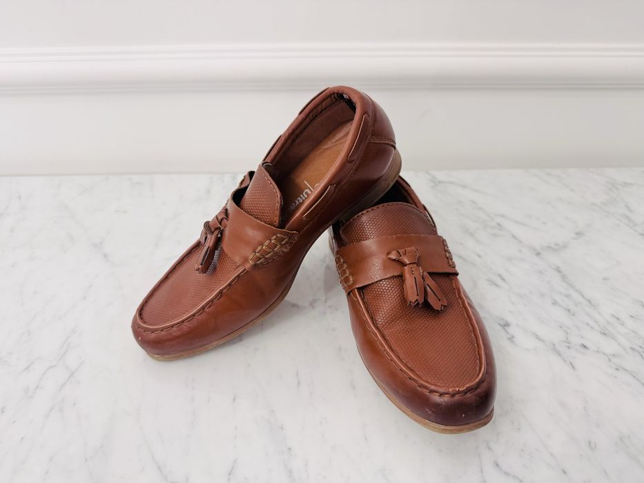Eleganckie brązowe mokasyny w rozmiarze - 32 (UK 13)