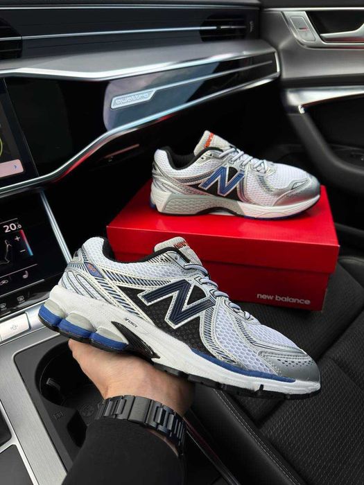Чоловічі кросівки нью беланс New Balance 860v2 White Silver Navy 41-45