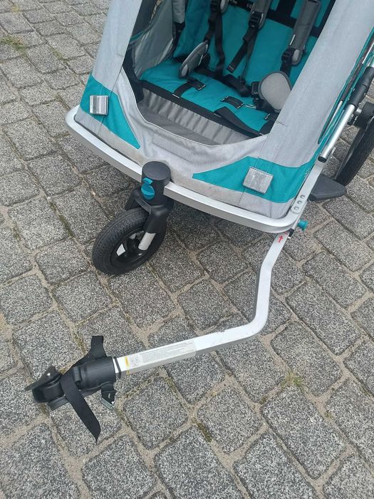 Przyczepka rowerowa,  riksza 2 dzieci  Speedkid 2 Querido