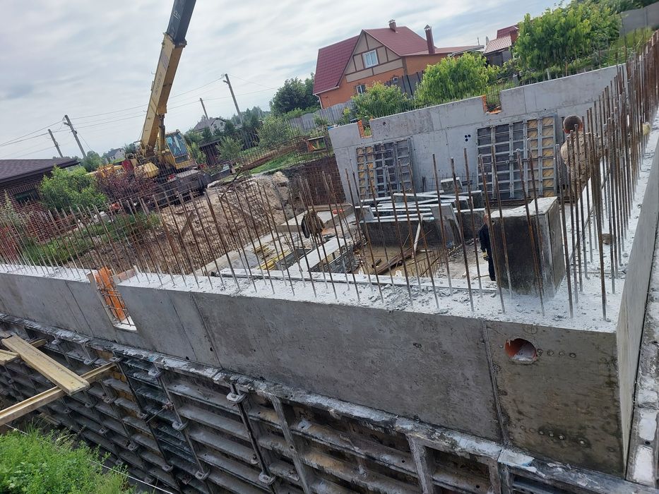 Будинок під ключ| бетоні роботи | монолітні Сходи стіни армопояс