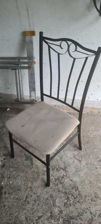 Metalowe krzesla 4 sztuki