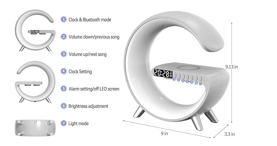 Inteligenta lampka projekcyjna z głośnikiem Bluethooth