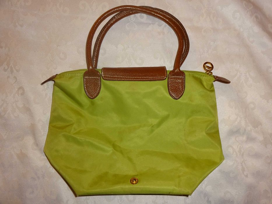 LONGCHAMP zielona / brązowa torebka