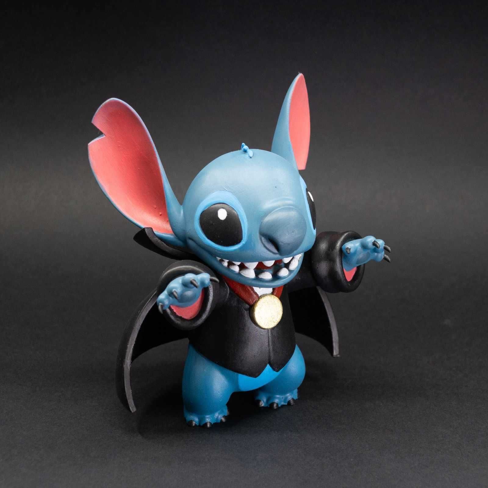 Estátua resina Stitch vampiro