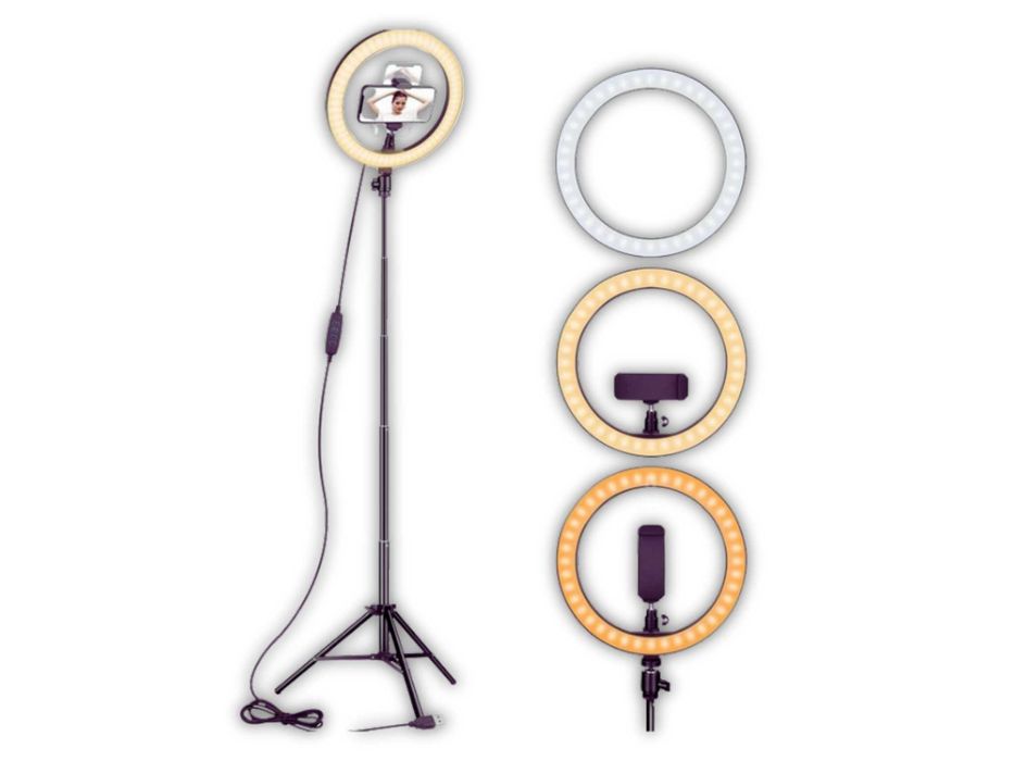 Nowa Lampa Pierścieniowa Ring LED Statyw Uchwyt Na Telefon | GRATIS