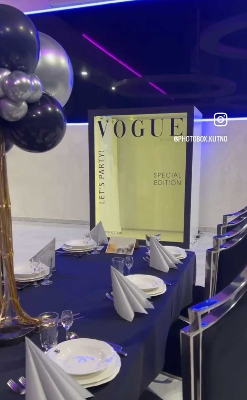 WYNAJEM Photobox Magazine Vogue/Wedding urodziny/wesele fotobox
