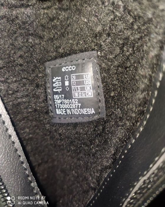 Ecco 29 чоботи на дівчинку зимові черевики сапоги ботинки взуття ессо