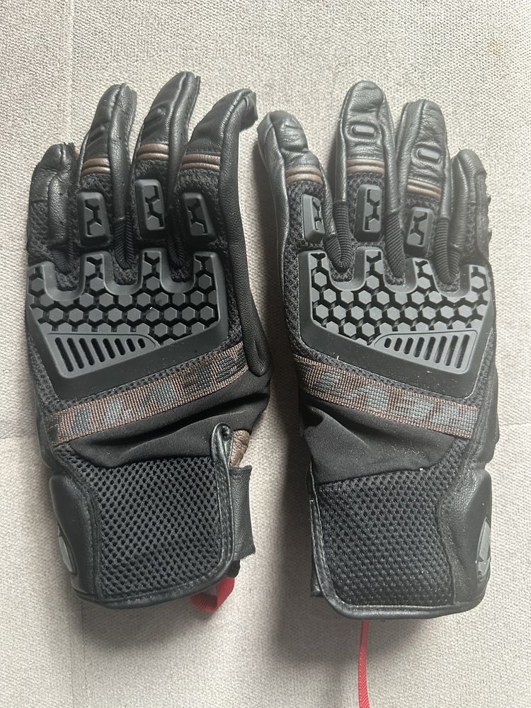 Rekawice motocyklowe Revitt XL skora brąz