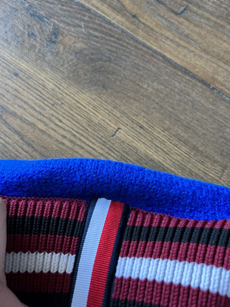 46 48 L Hilfiger Tommy sweter wełna tunika niebieski