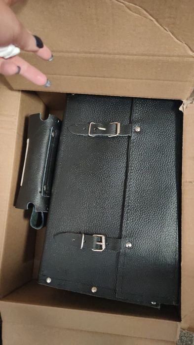 Torba narzędziowa, monterska, górnicza, skórzana